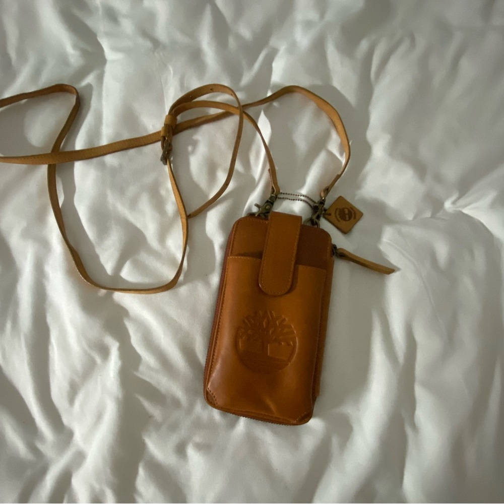 Timberland Tan Crossbody Phone Bag